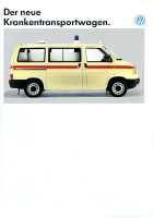 VW T 4 Krankenwagen brochure 6.1991