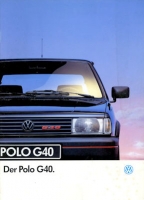 VW Polo 2 Facelift G 40 brochure 8.1991