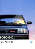 VW Polo 2 Facelift G 40 brochure 9.1991