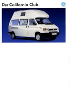 VW T 4 California Club brochure 11.1991