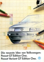 VW Passat B 3 GT / Variant Edition One brochure 1.1992