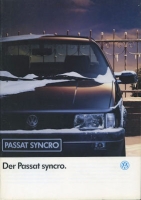 VW Passat B 3 syncro brochure 1.1992