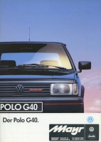 VW Polo 2 Facelift G 40 Prospekt 8.1993