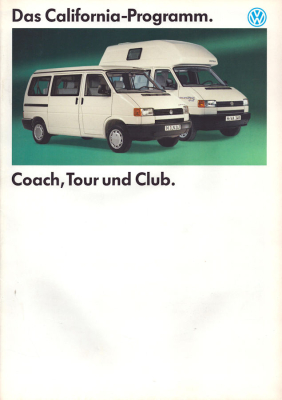 VW T 4 California Programm 9.1993