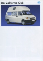 VW T 4 California Club Prospekt ca. 1994