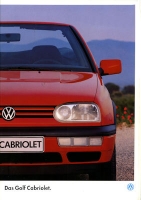 VW Golf 3 Cabriolet brochure 1.1995