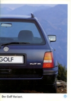 VW Golf 3 Variant brochure 1.1995