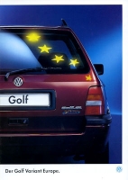 VW Golf 3 Variant Europe brochure 8.1994