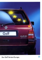 VW Golf 3 Variant Europe brochure 1.1995