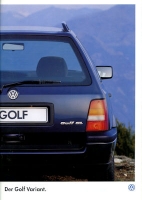 VW Golf 3 Variant brochure 7.1995