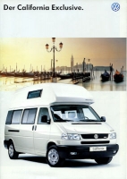 VW T 4 California Exclusive brochure 6.1996