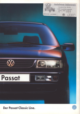 VW Passat B 4 Classic Line Prospekt 5.1996