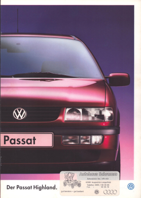 VW Passat B 4 Highland Prospekt 8.1995