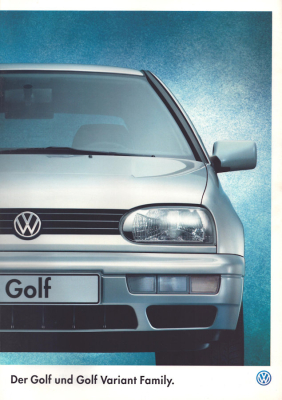 VW Golf 3 / Variant Family Prospekt 12.1996