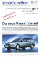 VW Passat B 5 Variant brochure 3.1997