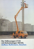 VW LT 45 + Steiger brochure 8.1981