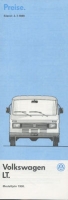 VW LT Pricelist 7.1989