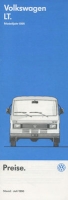 VW LT Pricelist 7.1990