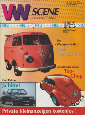 VW Scene Heft 1.1989