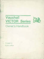 Vauxhall Victor Bedienungsanleitung 3.1968