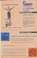 Vespa Programm 1950er Jahre