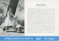 Vespa 150 ccm scooter brochure ca. 1957