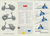 Vespa 150 ccm Roller Prospekt ca. 1958