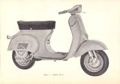 Preview: Vespa 50 S Bedienungsanleitung ca. 1963