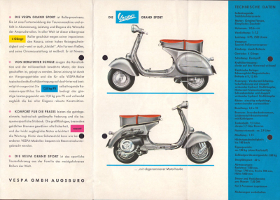 Preview: Vespa 150 Grand Sport Prospekt ca. 1968