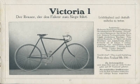 Victoria Fahrrad Programm 1911