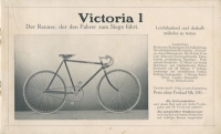 Victoria Fahrrad Programm 1911