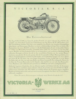 Victoria KR 6A Prospekt 1928