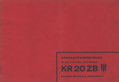 Victoria KR 20 ZB Bedienungsanleitung 1935