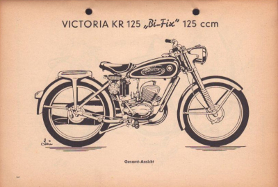 Preview: Victoria KR 125 Bi-Fix Ersatzteilliste 1956 Preview: Victoria KR 125 Bi-Fix Ersatzteilliste 1956