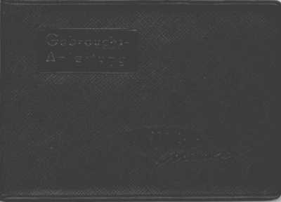 Victoria Nicky Bedienungsanleitung 2.1955