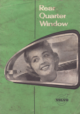 Volvo Rear Quater Window Prospekt 1960er Jahre