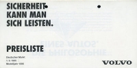 Volvo pricelist 9.1985