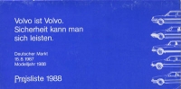 Volvo pricelist 8.1987