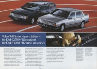 Preview: Volvo 740 GL Business Edition / 760 Turbo Sports Edition Prospekt 1980er Jahre