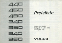 Volvo pricelist 3.1993