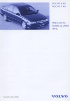 Volvo S 40 / V 40 pricelist 2.1996