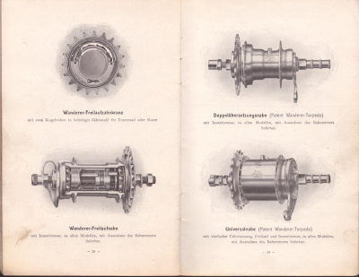 Preview: Wanderer Fahrrad Teileliste 1912