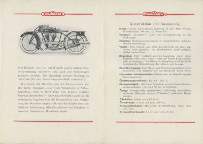 Preview: Wanderer Zweizylinder Modell 5,4 PS Prospekt 10.1926 Preview: Wanderer Zweizylinder Modell 5,4 PS Prospekt 10.1926