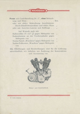 Preview: Wanderer Zweizylinder Modell 5,4 PS Prospekt 10.1926 Preview: Wanderer Zweizylinder Modell 5,4 PS Prospekt 10.1926
