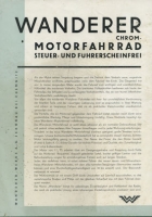 Wanderer Chrom-Motorfahrrad Prospekt 3.1931