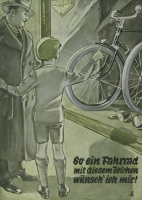 Wanderer Chrom Fahrräder Modell 2B + 3H Prospekt ca. 1933