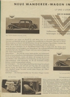 Preview: Wanderer 7/35 und 8/40 PS Prospekt ca. 1933
