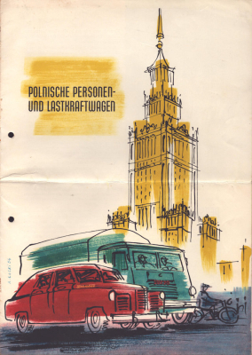 Polnische Pkw und Lkw Prospekt 1954