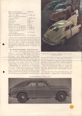 Preview: Polnische Pkw und Lkw Prospekt 1954