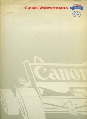Williams Honda F 1 Pressemappe 1986